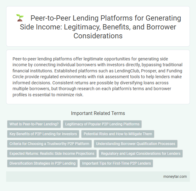 Peer-to-Peer Lending Platforms for Generating Side Income: Legitimacy, Benefits, and Borrower Considerations