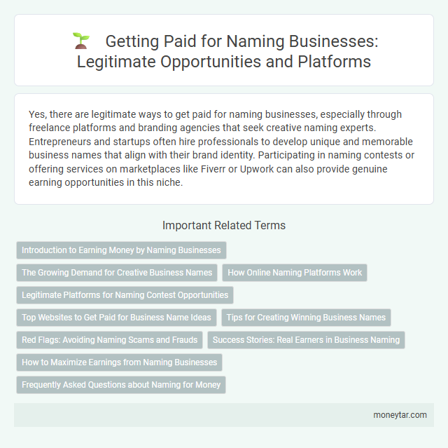 Getting Paid for Naming Businesses: Legitimate Opportunities and Platforms