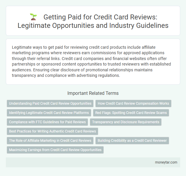 Getting Paid for Credit Card Reviews: Legitimate Opportunities and Industry Guidelines
