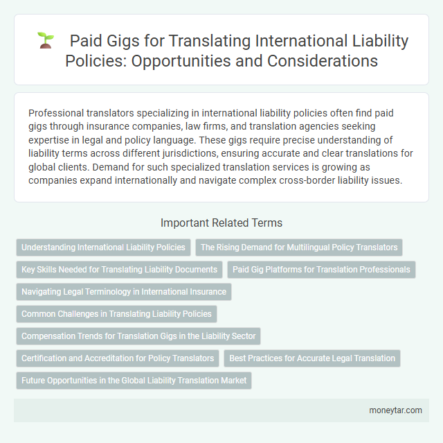 Paid Gigs for Translating International Liability Policies: Opportunities and Considerations