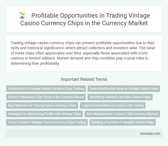 Profitable Opportunities in Trading Vintage Casino Currency Chips in the Currency Market