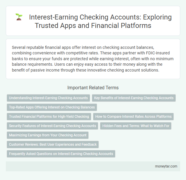 Interest-Earning Checking Accounts: Exploring Trusted Apps and Financial Platforms