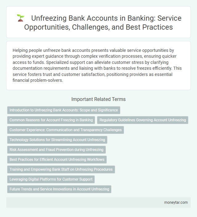 Unfreezing Bank Accounts in Banking: Service Opportunities, Challenges, and Best Practices