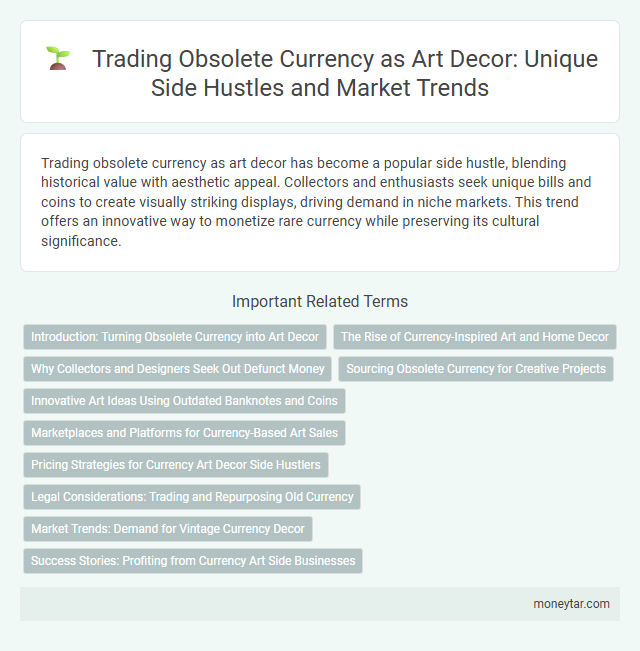 Trading Obsolete Currency as Art Decor: Unique Side Hustles and Market Trends