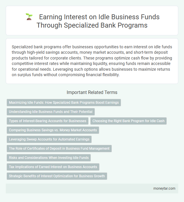 Earning Interest on Idle Business Funds Through Specialized Bank Programs