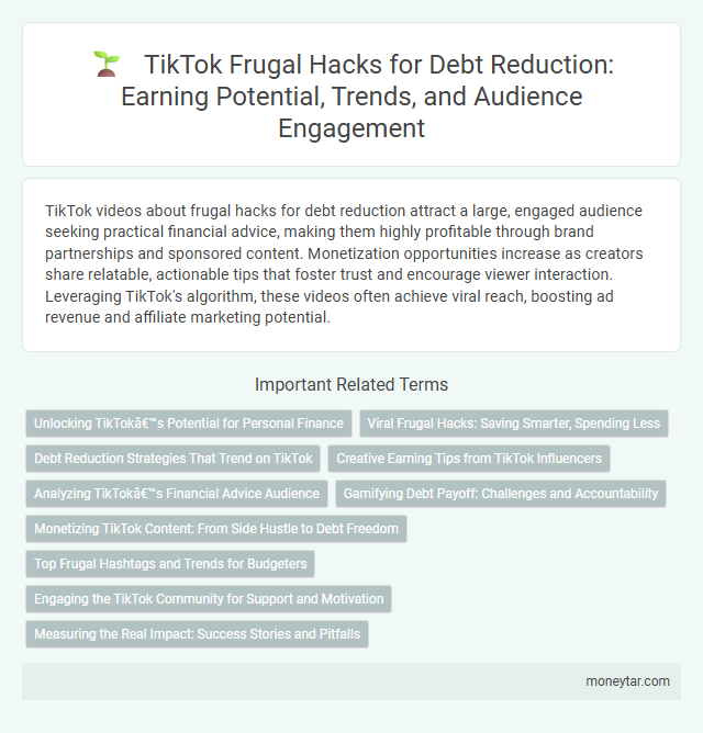 TikTok Frugal Hacks for Debt Reduction: Earning Potential, Trends, and Audience Engagement