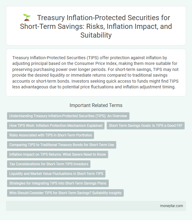 Treasury Inflation-Protected Securities for Short-Term Savings: Risks, Inflation Impact, and Suitability