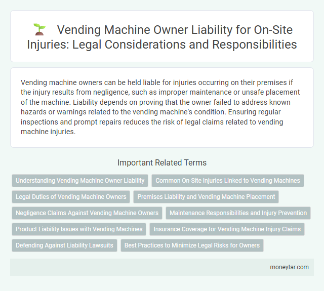 Vending Machine Owner Liability for On-Site Injuries: Legal Considerations and Responsibilities