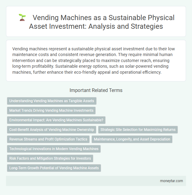 Vending Machines as a Sustainable Physical Asset Investment: Analysis and Strategies