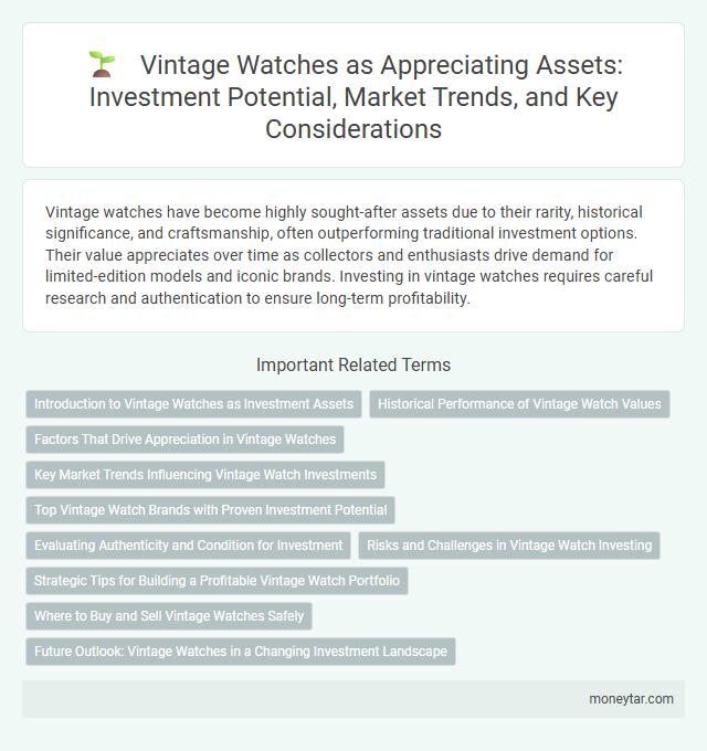 Vintage Watches as Appreciating Assets: Investment Potential, Market Trends, and Key Considerations