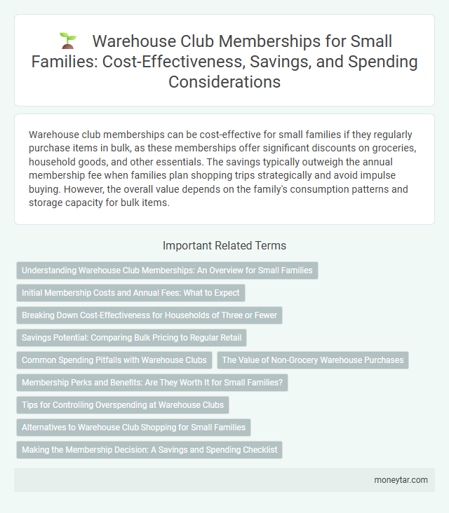 Warehouse Club Memberships for Small Families: Cost-Effectiveness, Savings, and Spending Considerations