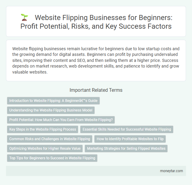 Website Flipping Businesses for Beginners: Profit Potential, Risks, and Key Success Factors