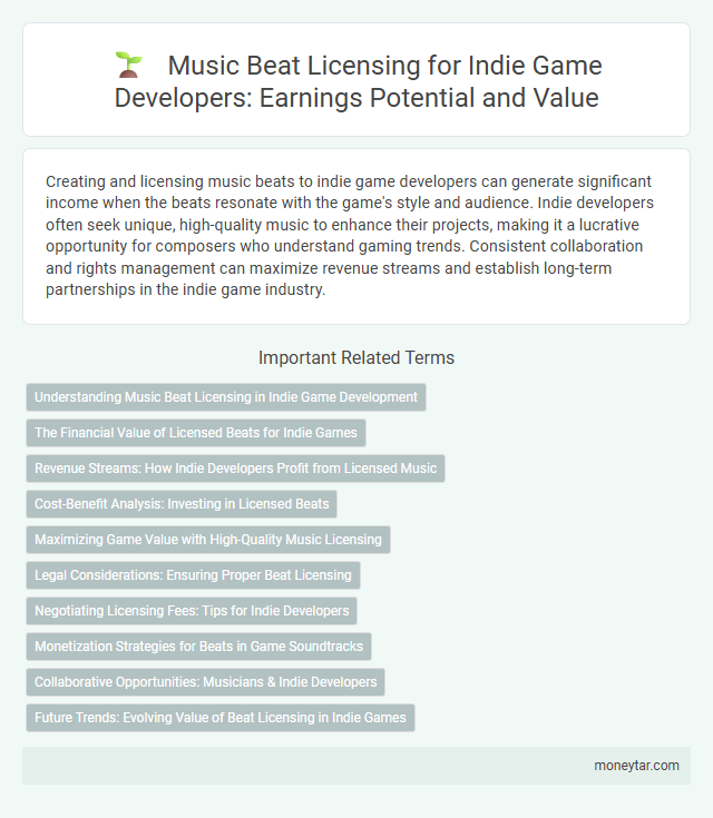 Music Beat Licensing for Indie Game Developers: Earnings Potential and Value