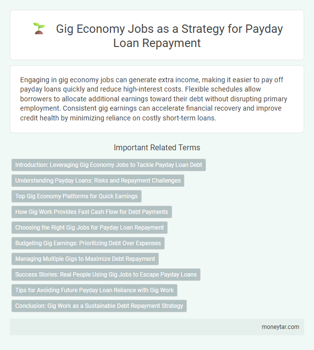 Gig Economy Jobs as a Strategy for Payday Loan Repayment