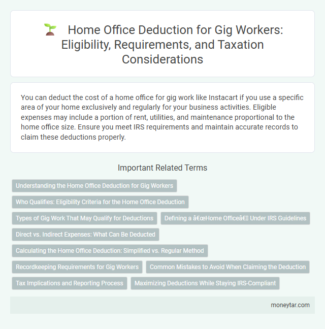 Home Office Deduction for Gig Workers: Eligibility, Requirements, and Taxation Considerations