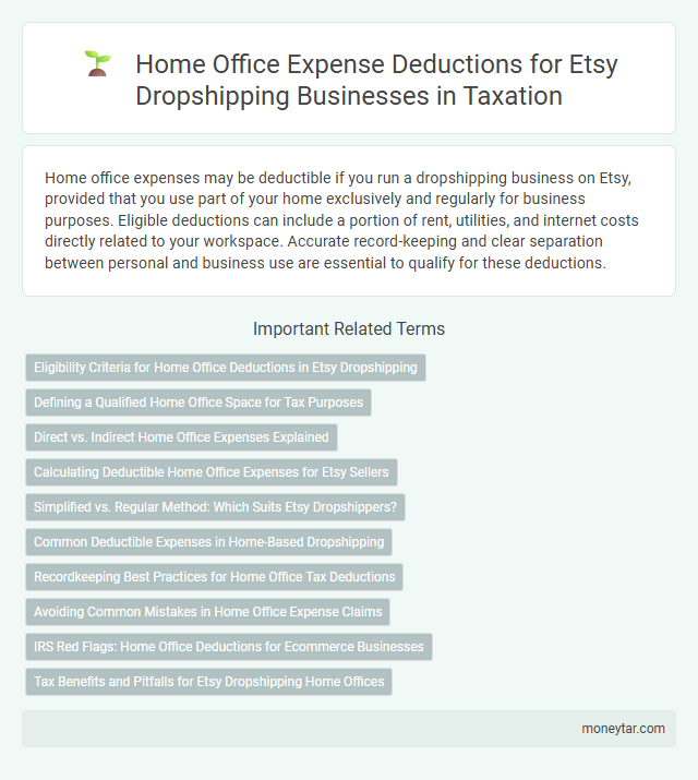 Home Office Expense Deductions for Etsy Dropshipping Businesses in Taxation
