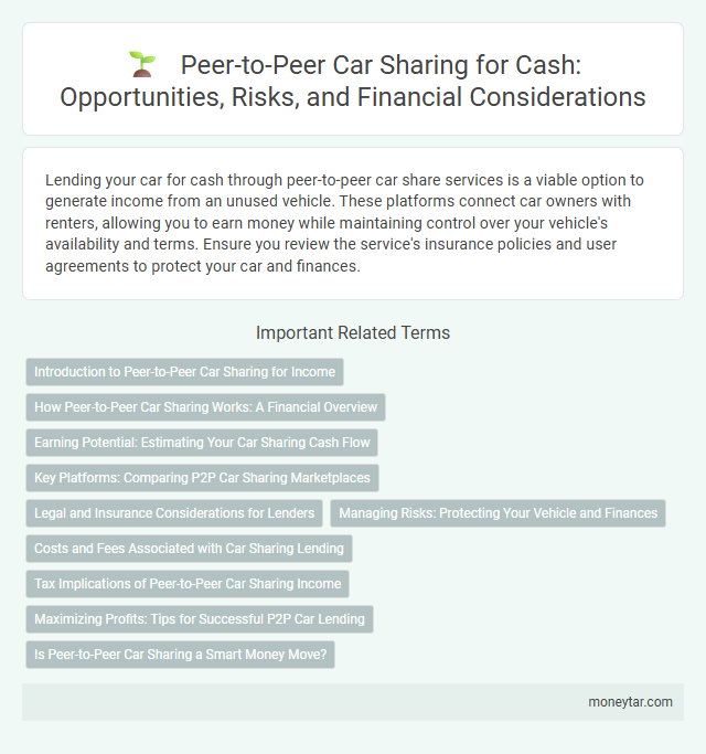 Peer-to-Peer Car Sharing for Cash: Opportunities, Risks, and Financial Considerations