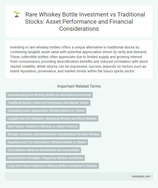 Rare Whiskey Bottle Investment vs Traditional Stocks: Asset Performance and Financial Considerations