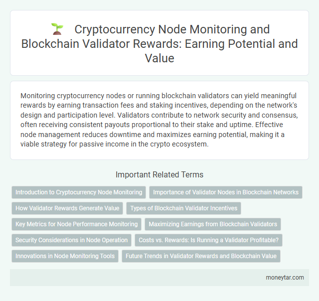 Cryptocurrency Node Monitoring and Blockchain Validator Rewards: Earning Potential and Value