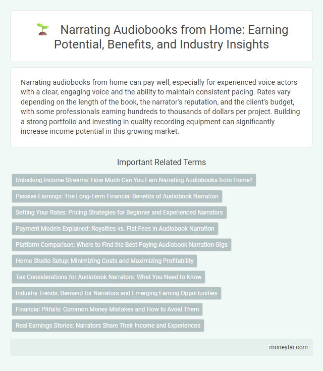 Narrating Audiobooks from Home: Earning Potential, Benefits, and Industry Insights