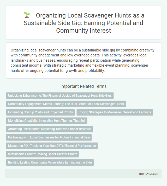 Organizing Local Scavenger Hunts as a Sustainable Side Gig: Earning Potential and Community Interest