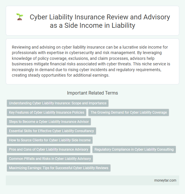 Cyber Liability Insurance Review and Advisory as a Side Income in Liability