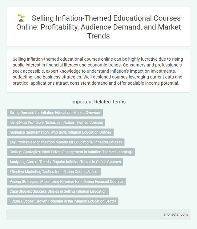 Selling Inflation-Themed Educational Courses Online: Profitability, Audience Demand, and Market Trends