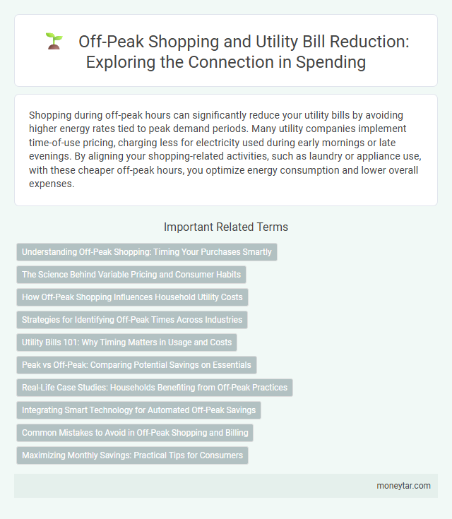Off-Peak Shopping and Utility Bill Reduction: Exploring the Connection in Spending