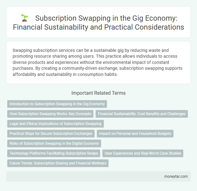 Subscription Swapping in the Gig Economy: Financial Sustainability and Practical Considerations