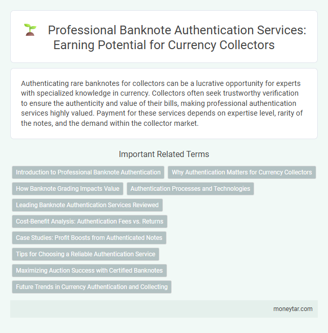 Professional Banknote Authentication Services: Earning Potential for Currency Collectors