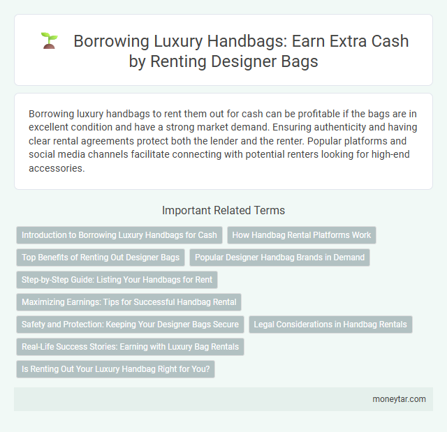 Borrowing Luxury Handbags: Earn Extra Cash by Renting Designer Bags