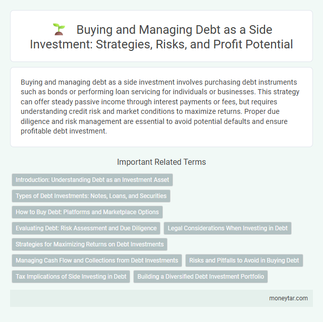 Buying and Managing Debt as a Side Investment: Strategies, Risks, and Profit Potential