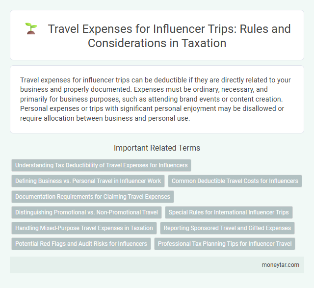 Travel Expenses for Influencer Trips: Rules and Considerations in Taxation