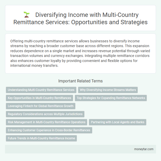 Diversifying Income with Multi-Country Remittance Services: Opportunities and Strategies