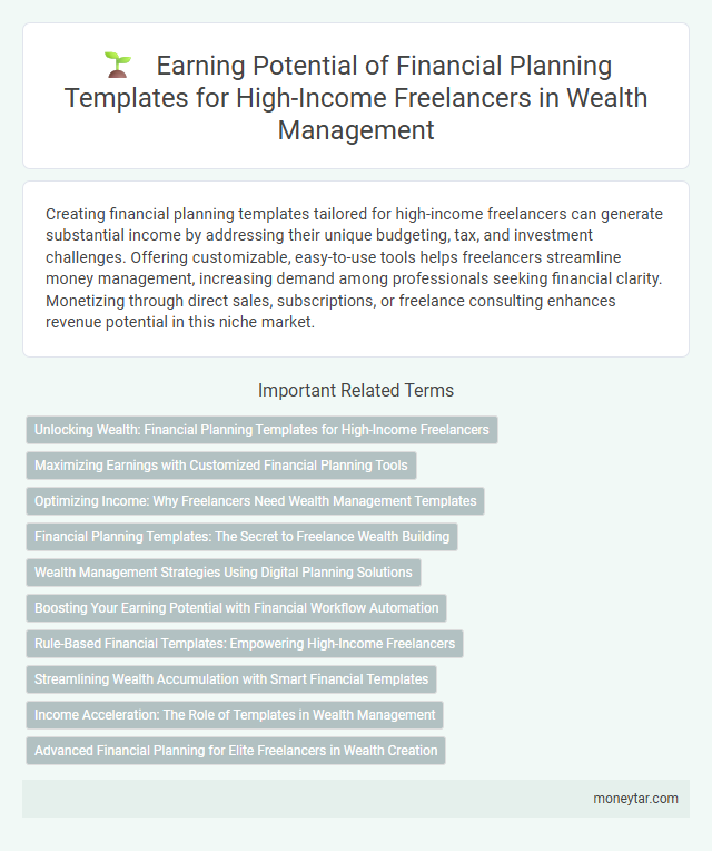 Earning Potential of Financial Planning Templates for High-Income Freelancers in Wealth Management