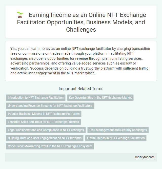 Earning Income as an Online NFT Exchange Facilitator: Opportunities, Business Models, and Challenges
