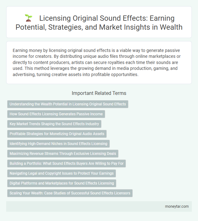 Licensing Original Sound Effects: Earning Potential, Strategies, and Market Insights in Wealth