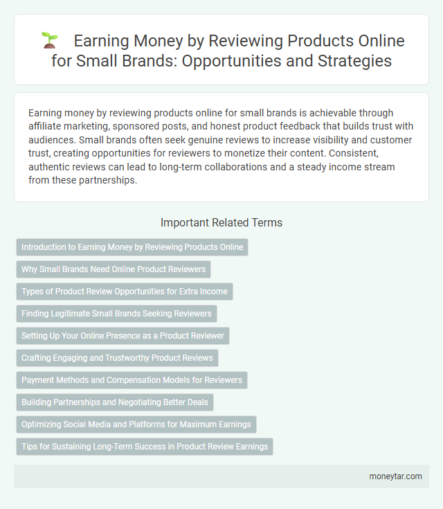 Earning Money by Reviewing Products Online for Small Brands: Opportunities and Strategies