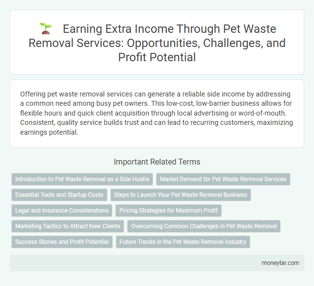 Earning Extra Income Through Pet Waste Removal Services: Opportunities, Challenges, and Profit Potential