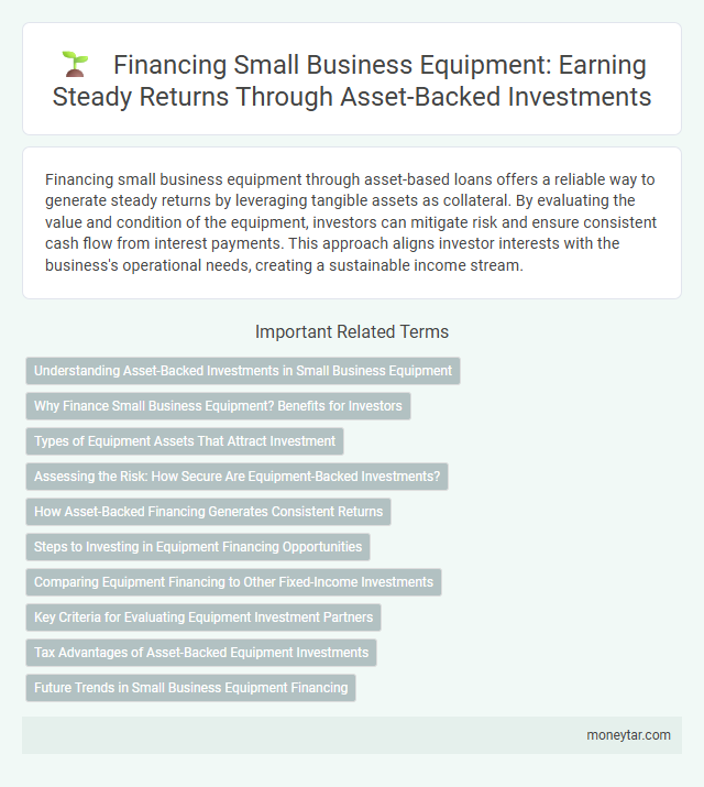 Financing Small Business Equipment: Earning Steady Returns Through Asset-Backed Investments