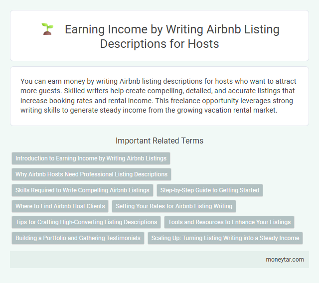 Earning Income by Writing Airbnb Listing Descriptions for Hosts