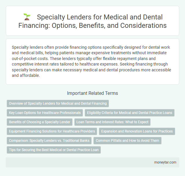 Specialty Lenders for Medical and Dental Financing: Options, Benefits, and Considerations