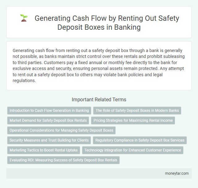 Generating Cash Flow by Renting Out Safety Deposit Boxes in Banking