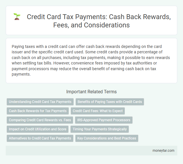 Credit Card Tax Payments: Cash Back Rewards, Fees, and Considerations