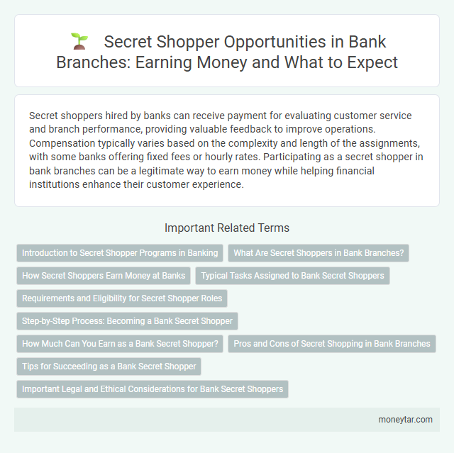 Secret Shopper Opportunities in Bank Branches: Earning Money and What to Expect
