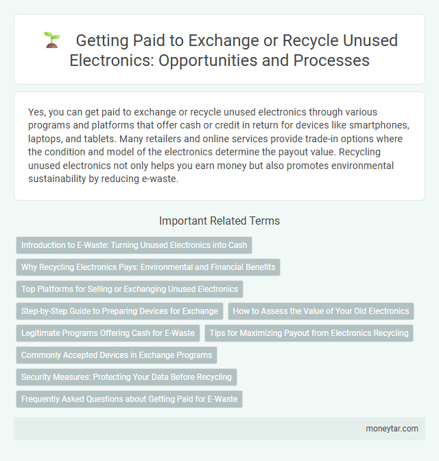 Getting Paid to Exchange or Recycle Unused Electronics: Opportunities and Processes