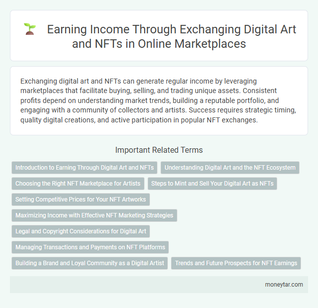 Earning Income Through Exchanging Digital Art and NFTs in Online Marketplaces