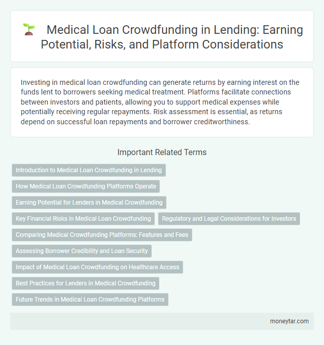 Medical Loan Crowdfunding in Lending: Earning Potential, Risks, and Platform Considerations