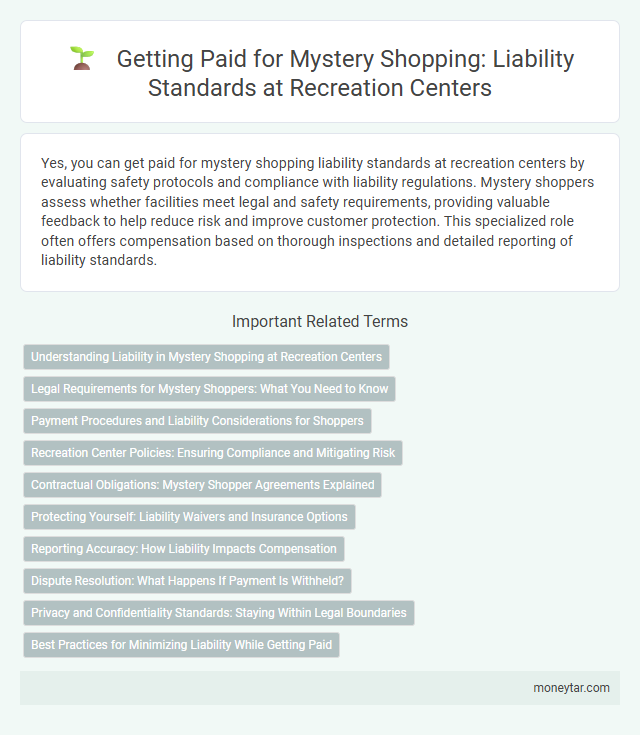 Getting Paid for Mystery Shopping: Liability Standards at Recreation Centers