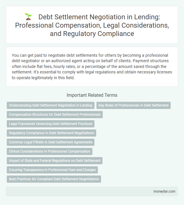 Debt Settlement Negotiation in Lending: Professional Compensation, Legal Considerations, and Regulatory Compliance
